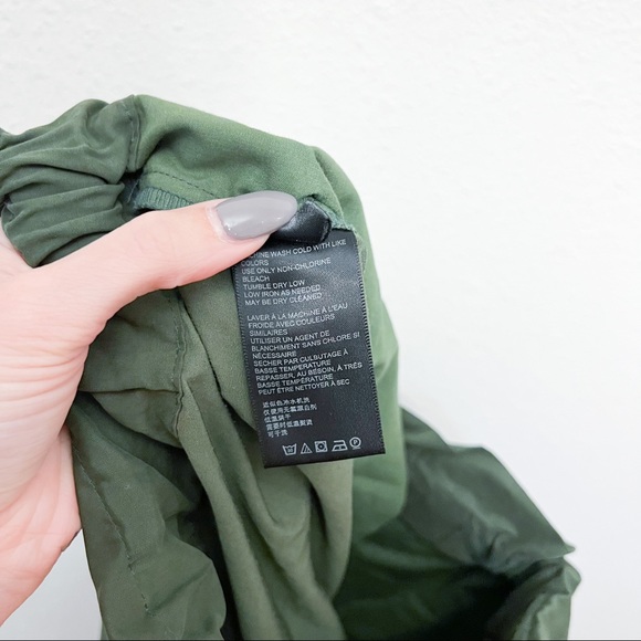 Urban Outfitters UO Evon Olive Paperbag Bag High Rise Joggers Size Small - Picture 15 of 16